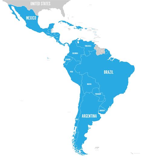 Latin America (LATAM) Political Map .